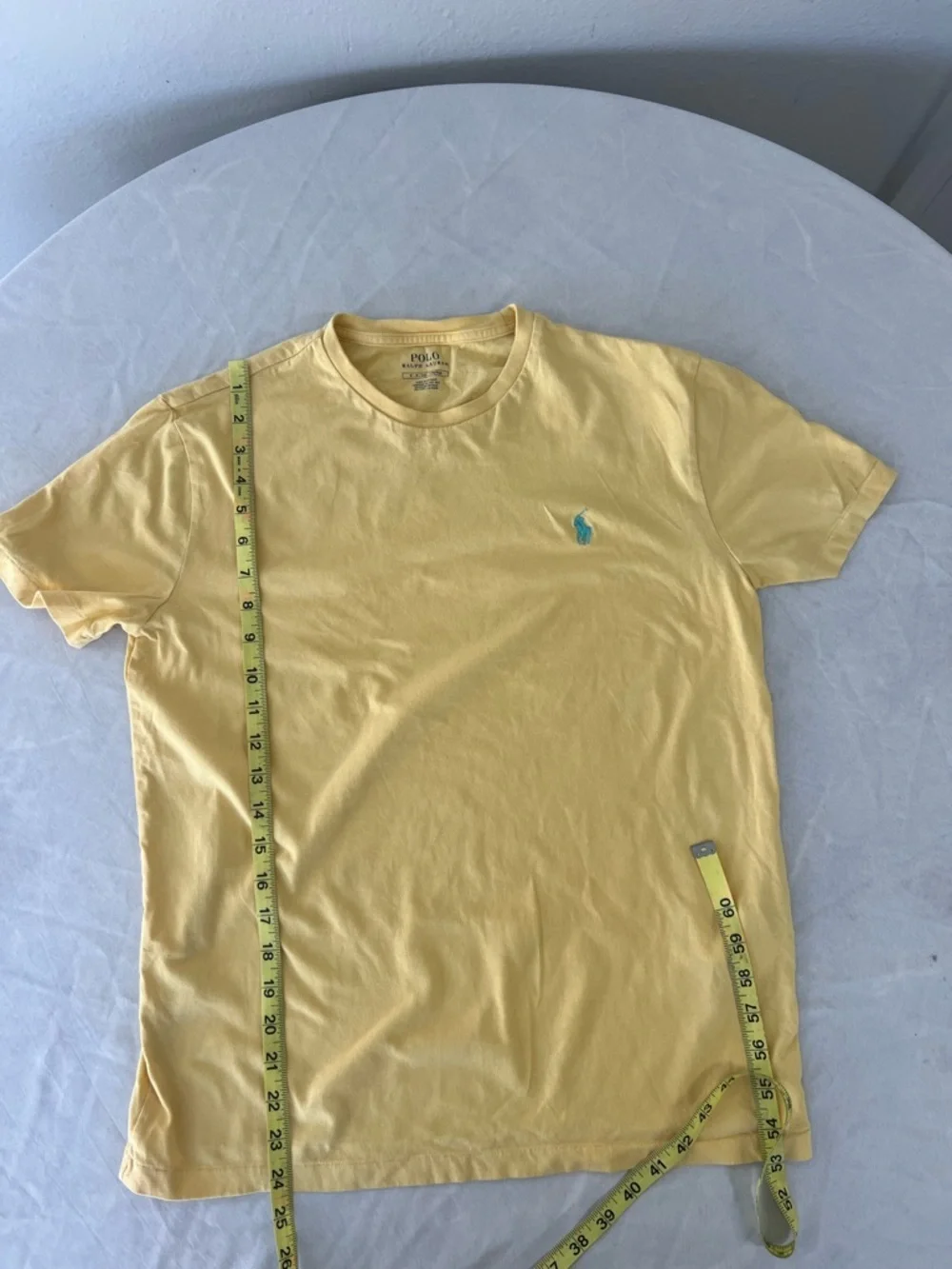 Polo Ralph Lauren Yellow Tee Small Classic Pony Logo T-Shirt